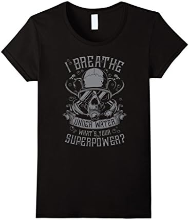 Women's Scuba Diving Tshirt. Express Your Love S ports with Our Medium Black