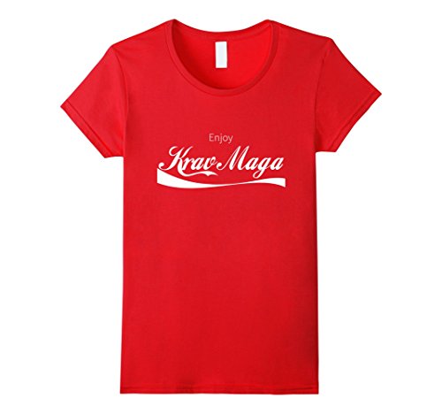 Womens Enjoy Krav Maga Israeli Martial Arts Self Defense Funny Tee Small Red