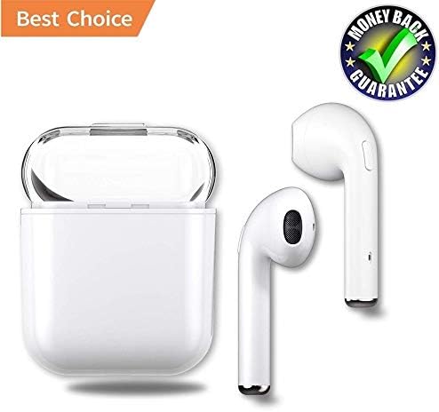 Bluetooth5.0 Headset, In-Ear Wireless Earphone, Portable Handsfree Charger Compatible with iPhone X, 8, 8Plus, 7, 7 + 6s, Samsung Galaxy, IOS, Android Smartphone