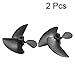 RC Boat Black Plastic 3-Blade CW Propeller Prop 57mm P/D1.4 5714 2Pcs