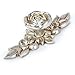 Dimart 2pcs Rose Flower Cabinet Drawer Furniture Door knob Handle Pull Hardware Antique Silver