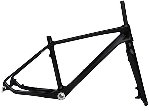 Full Carbon Glossy 26er Mountain Bike MTB BSA Cycling Frame And Fork 18