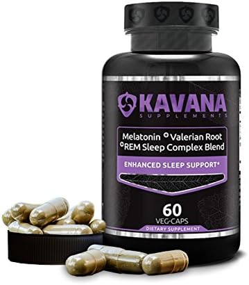 Fast Acting REM Sleep Complex with Melatonin and Valerian - Non-Habit a Natural Sleep Aid Formula - Veg Caps