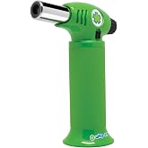 Whip-It! Ion Torch - All Green. Butane Torch Lighter, Refillable Cooking Torch with Adjustable Flame, Safety Lock for Soldering, Kitchen, Welding