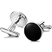Jstyle Mens Cufflinks and Studs Set Tuxedo Shirts Black Business Wedding