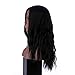 YOPO Natural Black Wigs Wavy Long Middle Part Hair Wig No Bangs Synthetic Full Heat Resistant Wigs for Women