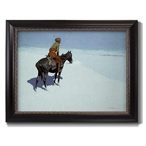 Renditions Gallery Canvas Wall Art Ebony & Gold Framed Decor Scout Examining th…