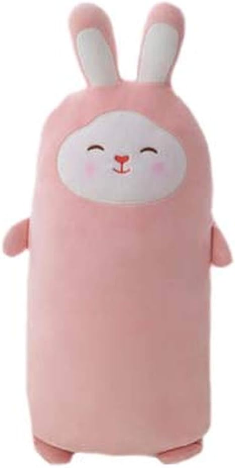 Amazon エージョン 小さな白いウサギのぬい るみぬい ふわふわ やわらか ぐるみが眠っているぼろを保持 かわいい ネコ クッション している かわいい枕人形大きな女子 写真色 55cm 抱き枕 オンライン通販