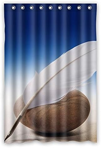 120 cm x 183 cm (48 "x 72") Bathroom Shower Curtain, Universal Creative Feather Custom Shower Curtain Mildew Waterproof Polyester Fabric Shower Curtain