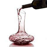 Zalik Wine Decanter Hand Blown Design - Superior Quality Crystal Hand Made large Wine Carafe Holds 1800 ML - Lead Free The Premium Gift For Wine Lovers