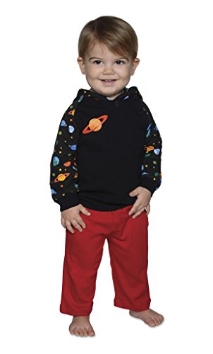 Snopea Baby Boys' Ribbed Hoodie and Pant Set 24MOS Winter Orbit
