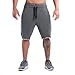 Ouber Men's Cotton Shorts Pants Gym Shorts Casual Gray