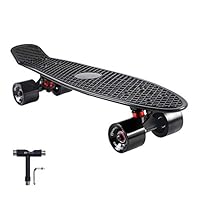 WHOME Skateboards for Beginners, 22 Inch Cruiser Skateboard Complete for Cruising Commuting Rolling Around, Also Fits for Adults, Youths, Boys, Girls, Men, and Kids, Tool Included