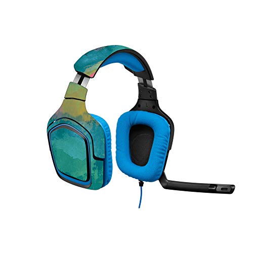 MightySkins Skin Compatible with Logitech G430 Gaming Headset - Watercolor Blue…