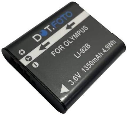 Dot.Foto LI-92B Premium 3.6v / 1350mAh Rechargeable Battery for Olympus Tough TG-6, TG-5, TG-4, TG-3, TG-2