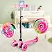 Hikole Kids 3 Wheels Scooter Mini Adjustable Kick Scooter for Toddler Baby Boy Girls Age 2 to 6 Years Old (Pink)