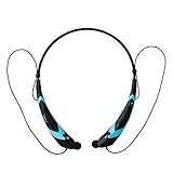 YINENN 760 Bluetooth Headphones Wireless Headsets With Sports Neckband And Microphone-Black&Blue