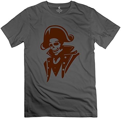 JPMEN Men's Admiral Skeleton Sailor From Pirate Caribbean T-shirt - XXL DeepHeather