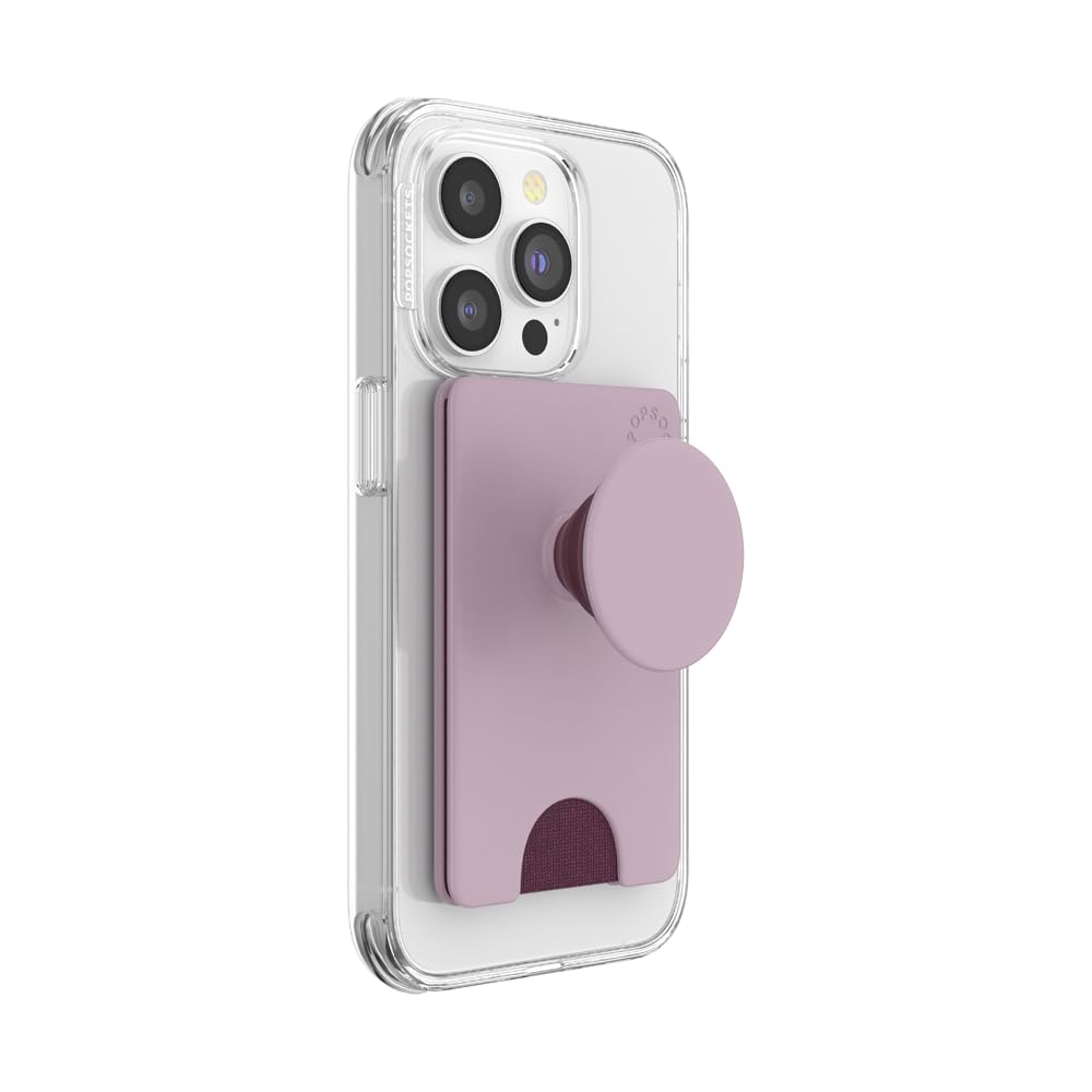 PopSockets Phone Wallet with Expanding Grip, Phone Card Holder - Blush Pink — image 1
