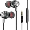 Earphones-JKSWT-Wired-Earbuds-with-Built-in-Microphone-and-Noise-Reduction-Function-In-Ear-Headphones-with-35mm-Headphone-Port-Device-Compatibility JKSWT Earphones, Wired Earbuds with Microphone and Volume Control, High Definition,Powerful Bass Sound, In-Ear…