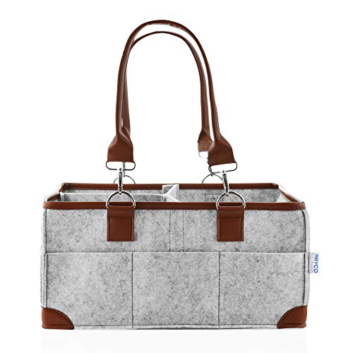 5 Baby+Diaper+Caddy+Organizer+Pacifiers+Gray