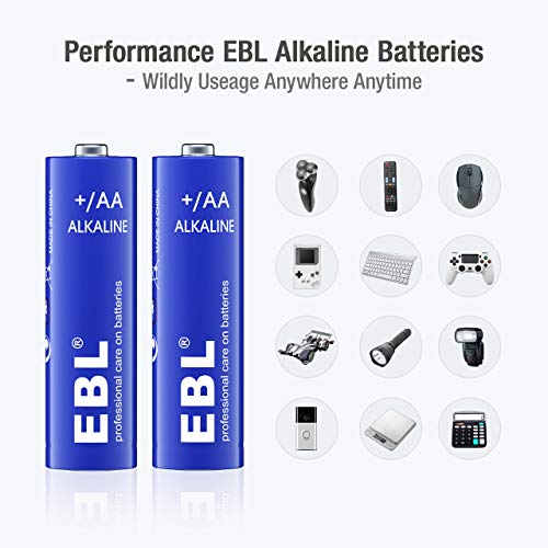 image for EBL AA Batteries 1.5V AA Alkaline Battery - Double A Homebasic Everyda