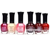 Kleancolor Nail Polish Pink & Red Collection New Girl in Town Lot of 6 Lacquer! + FREE EARRING