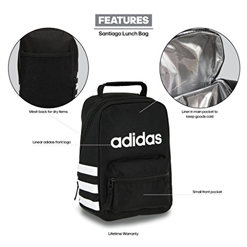 adidas unisex santiago insulated lunch bag