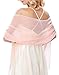Soft Chiffon Bridal Evening Long Scarves in Solid for Women Light Pink KK229