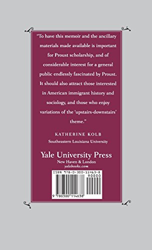 The Memoirs of Ernest A. Forssgren: Proust's Swedish Valet