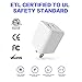 Atizzy Phone Charger High Speed Data Sync Transfer & Charging Nylon Braided USB Cable 2 Pack 6 FT with Dual USB Wall Charger Compatible with Phone X/8/8 Plus/7/7 Plus/6/6 Plus/6s/6s Plus/5/5s/5c/SE