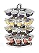 Nifty Nespresso Original Line Capsule Carousel – 40 Coffee Pod Storage Holder, Spins 360-Degrees, Lazy Susan Platform, Modern Chrome Design, Home or Office Kitchen Counter Organizer