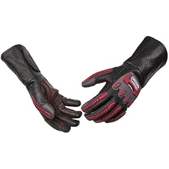 Lincoln Electric Roll Cage Welding/Rigging Gloves | Impact Resistant | Black Grain Leather |