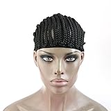 CiCi Collection Cornrows Cap For Easier Sew In Braided Wig Caps Crotchet Black Color Spider Braiding 1Pc