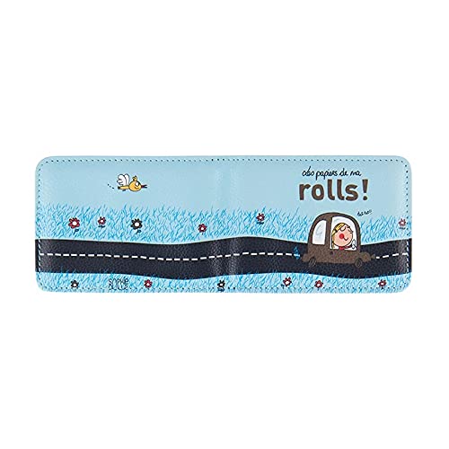 DLP Derrière la Porte Double Card Holder Rolls Design, Multicolored, One Size, Classic