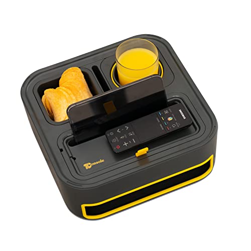 TConsole Sofa Tray, Couch Arm Table, Cup Holder, Self Balancing, Couch