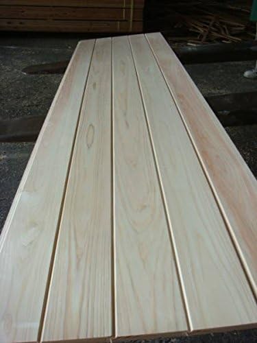 Amazon 九州産天然桧 羽目板 端材 目透かし 節無し ハーフサイズ 960 幅90 厚10ミリ 腰壁タイプ 羽目板 幅木