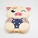 Samsung Galaxy S7 Edge Case, Maoerdo Cute 3D Cartoon Beige Stripes Pig Silicone Rubber Phone Case Cover for Samsung Galaxy S7 Edge