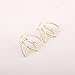 Leiothrix Aesthete Alloy Golden Lotus Shape Earrings for Women and Girls Apply to Wedding Party Casual