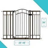 Summer Infant Multi-Use Deco Extra Tall Walk-Thru Gate, Bronze
