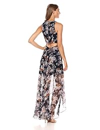 Ali & Jay vestido maxi bohemio con estampado floral y corte alto para mujer