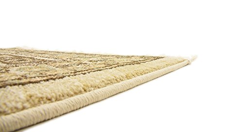 Unique Loom Nomad Collection Ivory 3 x 10 Runner Area Rug (2' 7" x 10')