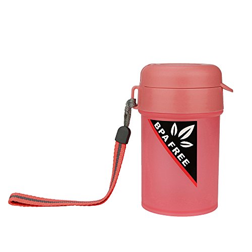 New！BingYELH Portable Water Bottle,Sports Water Bottle Plastic Water Cup Creative Kettle Drink Travel Cup (Pink) - Thumbnail 5