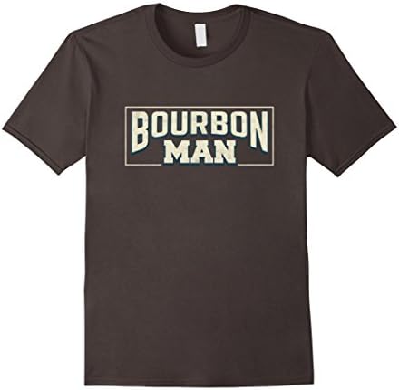 Mens Bourbon Man T Shirt Large Asphalt