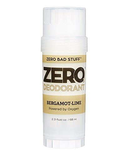 ZERO Deodorant – Oxygen Powered De-Stinkerizer – Long Lasting, All Natural, Safe for Sensitive Skin – Bergamot & Lime
