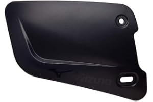 Mizuno Batters Face Protector, Black, Right Hand Batter, Foam, Plastic