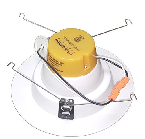 image for us green lighting 16 Pack 6-inch LED Recessed Retrofit Downlight, 19w,