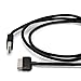 Aduro APPLE CERTIFIED/MFi 30-pin USB Sync and Charging Cable for iPhone 4/4S, iPhone 3G/3GS, iPad 1/2/3, iPod, Black