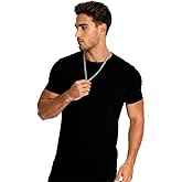 Greenink Men's T-Shirt Short Sleeve Pure Cotton Crew Neck Tshirts Preshrunk Non-Shrinking Basic Tees, Multipacks