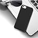 Basse Compatible for case iPhone 5/5s, Simple Style Case Compatible for iPhone SE, Shock-Absorption Bumper, Anti-Scratch, Resist Oil and Easy to Clean, TPU Protection Cover-(Black)